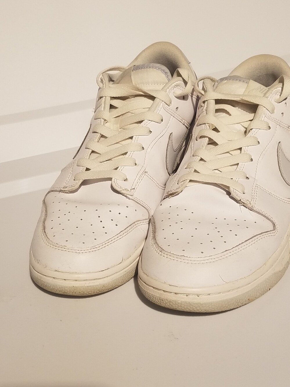 Men Nike Dunk SB White Gray Low Shoes Sneakers Size 12 - Picture 2 of 8